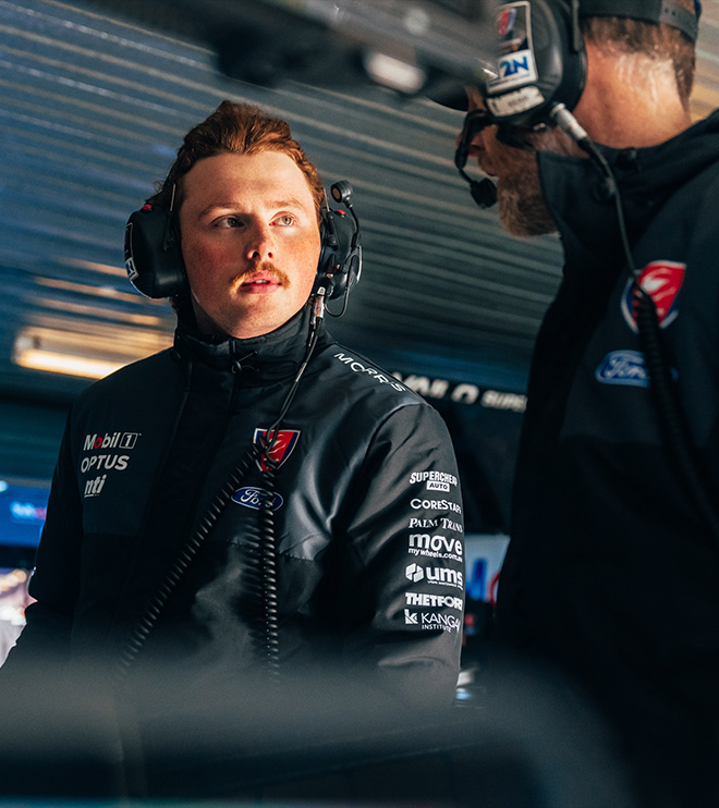 Zak Pluta, Graduate Engineer, getting hands on experience with the Walkinshaw Andretti United team