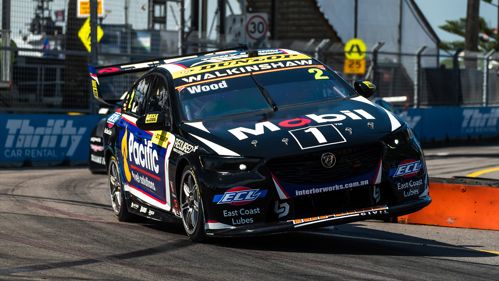 Ryan Wood on the streets of Newcastle, securing his first pole position of the season